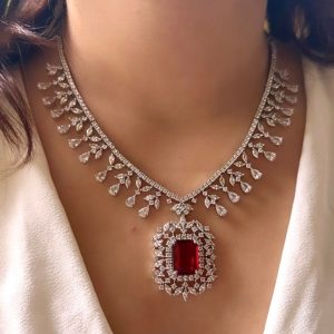 royal ruby diamond necklace