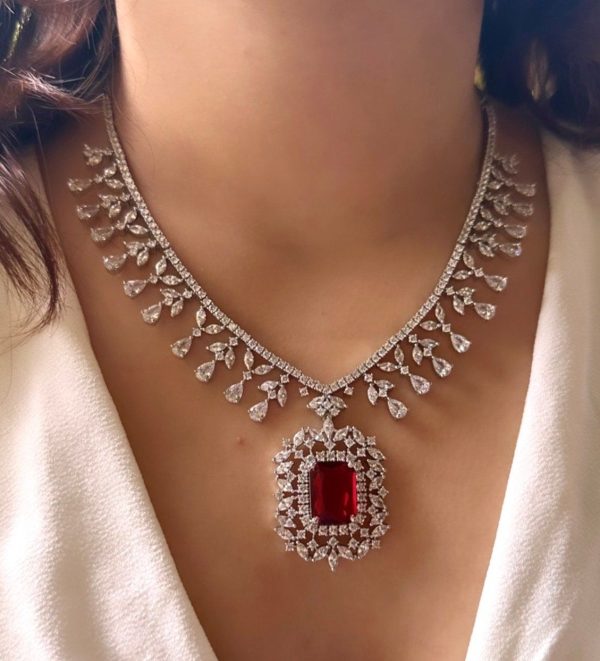 royal ruby diamond necklace