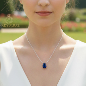 Pear Sapphire Necklace